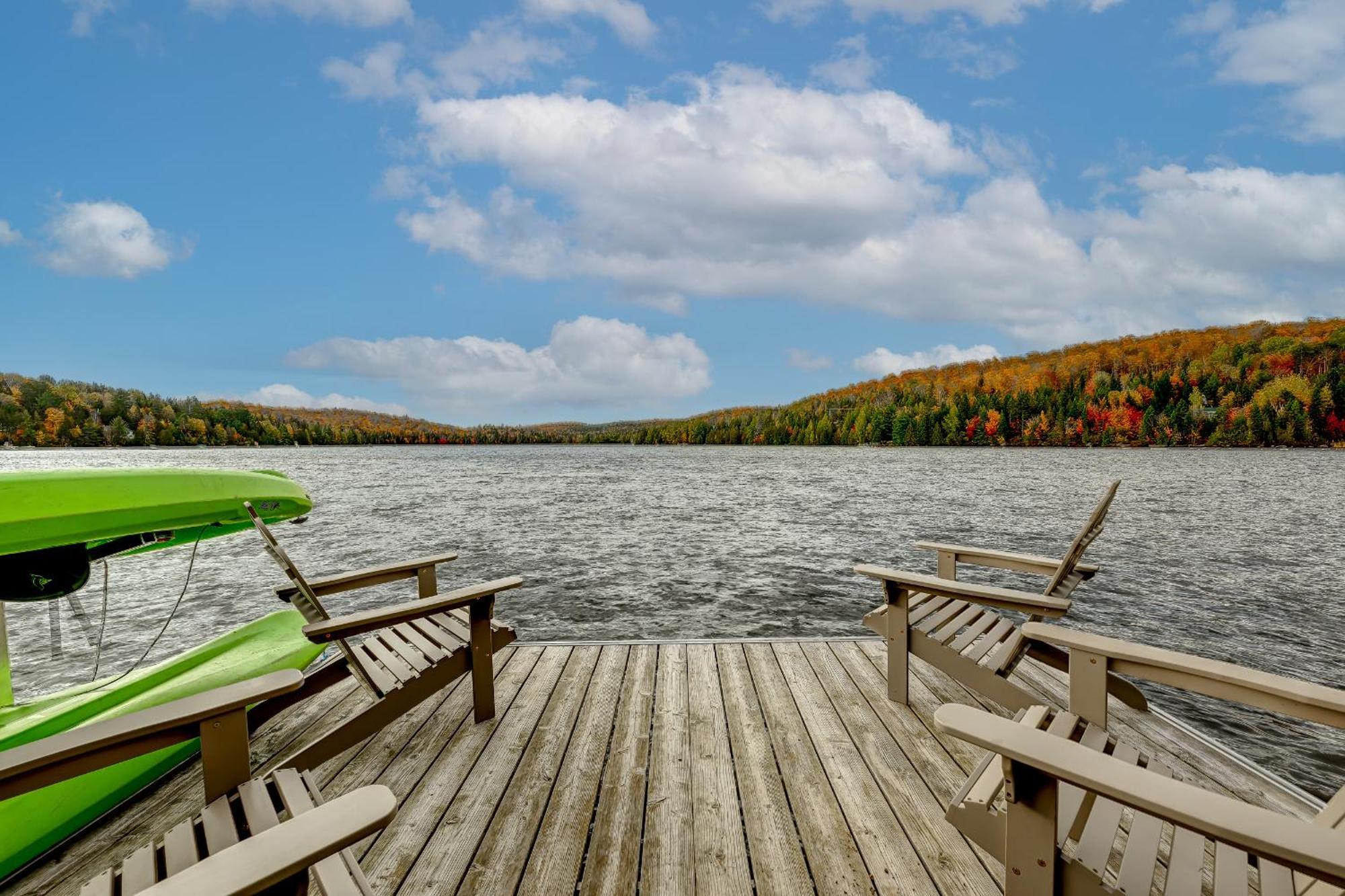 Le Chateau Bord De Lac Et Plage Et Bbq Villa Sainte-Lucie-de-Doncaster Eksteriør bilde